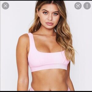 Frankies Bikinis Drew Top in Rose Water - Large🤎